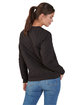 Boxercraft Ladies' Quilted Jersey Sweatshirt black ModelBack