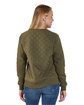 Boxercraft Ladies' Quilted Jersey Sweatshirt olive ModelBack