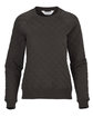 Boxercraft Ladies' Quilted Jersey Sweatshirt black OFFront