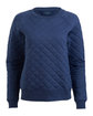 Boxercraft Ladies' Quilted Jersey Sweatshirt indigo OFFront