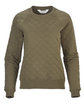 Boxercraft Ladies' Quilted Jersey Sweatshirt olive OFFront
