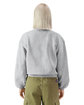 American Apparel Ladies' ReFlex Fleece Crewneck Sweatshirt heather grey ModelBack