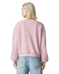 American Apparel Ladies' ReFlex Fleece Crewneck Sweatshirt blush ModelBack
