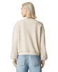 American Apparel Ladies' ReFlex Fleece Crewneck Sweatshirt bone ModelBack