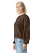 American Apparel Ladies' ReFlex Fleece Crewneck Sweatshirt brown ModelSide