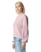 American Apparel Ladies' ReFlex Fleece Crewneck Sweatshirt blush ModelSide