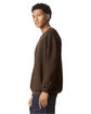 American Apparel Unisex ReFlex Fleece Crewneck Sweatshirt brown ModelSide