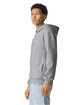 American Apparel ReFlex Fleece Unisex Full Zip Hoodie heather grey ModelSide