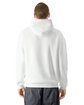 American Apparel Unisex ReFlex Fleece Pullover Hooded Sweatshirt white ModelBack