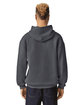 American Apparel Unisex ReFlex Fleece Pullover Hooded Sweatshirt asphalt ModelBack