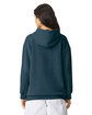 American Apparel Unisex ReFlex Fleece Pullover Hooded Sweatshirt sea blue ModelBack