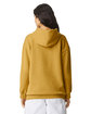 American Apparel Unisex ReFlex Fleece Pullover Hooded Sweatshirt mustard ModelBack