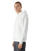American Apparel Unisex ReFlex Fleece Pullover Hooded Sweatshirt white ModelSide