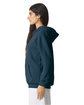 American Apparel Unisex ReFlex Fleece Pullover Hooded Sweatshirt sea blue ModelSide