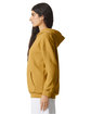 American Apparel Unisex ReFlex Fleece Pullover Hooded Sweatshirt mustard ModelSide