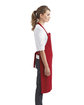 Artisan Collection by Reprime Organic Cotton Bib Apron red ModelSide