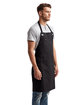 Artisan Collection by Reprime Unisex Barley Contrast Stitch Recycled Bib Apron black/ charcoal ModelQrt