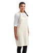 Artisan Collection by Reprime Unisex Regenerate Recycled Bib Apron natural ModelQrt