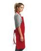 Artisan Collection by Reprime "Colours" Sustainable Bib Apron RED ModelSide