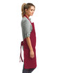 Artisan Collection by Reprime Unisex 'Colours' Recycled Bib Apron burgundy ModelSide