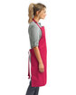 Artisan Collection by Reprime Unisex 'Colours' Recycled Bib Apron hot pink ModelSide