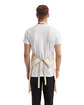 Artisan Collection by Reprime Unisex 'Colours' Recycled Bib Apron with Pocket natural ModelBack