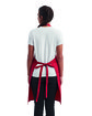 Artisan Collection by Reprime Unisex 'Colours' Recycled Bib Apron with Pocket red ModelBack