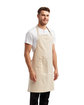 Artisan Collection by Reprime Unisex 'Colours' Recycled Bib Apron with Pocket natural ModelQrt
