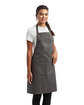 Artisan Collection by Reprime Unisex 'Colours' Recycled Bib Apron with Pocket dark grey ModelQrt