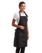 Artisan Collection by Reprime Unisex 'Colours' Recycled Bib Apron with Pocket black ModelQrt