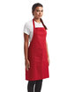 Artisan Collection by Reprime Unisex 'Colours' Recycled Bib Apron with Pocket red ModelQrt