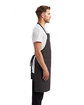 Artisan Collection by Reprime Unisex 'Colours' Recycled Bib Apron with Pocket black denim ModelSide