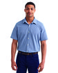 Artisan Collection by Reprime Men's Microcheck Gingham Short-Sleeve Cotton Shirt  