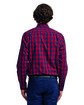 Artisan Collection by Reprime Men's Mulligan Check Long-Sleeve Cotton Shirt red/ navy ModelBack