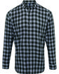 Artisan Collection by Reprime Men's Mulligan Check Long-Sleeve Cotton Shirt steel/ black OFFront