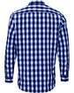 Artisan Collection by Reprime Men's Mulligan Check Long-Sleeve Cotton Shirt white/ navy OFBack