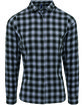 Artisan Collection by Reprime Ladies' Mulligan Check Long-Sleeve Cotton Shirt steel/ black OFFront