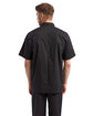 Artisan Collection by Reprime Unisex Short-Sleeve Sustainable Chef's Jacket BLACK ModelBack