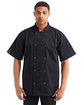 Artisan Collection by Reprime Unisex Studded Front Short-Sleeve Chef's Coat  