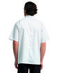 Artisan Collection by Reprime Unisex Studded Front Short-Sleeve Chef's Jacket white ModelBack