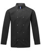 Artisan Collection by Reprime Unisex Studded Front Long-Sleeve Chef's Jacket black OFFront