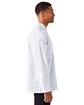 Artisan Collection by Reprime Unisex Studded Front Long-Sleeve Chef's Jacket white ModelSide