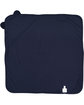 Rabbit Skins Infant Hooded Terry Cloth Towel With Ears navy ModelBack