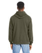 Hanes Perfect Sweats Pullover Hooded Sweatshirt FATIGUE GREEN ModelBack