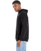 Hanes Perfect Sweats Pullover Hooded Sweatshirt BLACK ModelSide