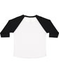 Rabbit Skins Toddler Baseball T-Shirt white/ black ModelBack