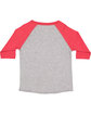 Rabbit Skins Toddler Baseball T-Shirt vn hthr/ vn red ModelBack