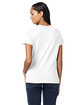 Hanes Ladies' Perfect-T V-Neck T-Shirt white ModelBack