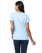 Hanes Ladies' Perfect-T V-Neck T-Shirt light blue ModelBack