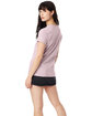 Hanes Ladies' Perfect-T V-Neck T-Shirt pale pink ModelBack